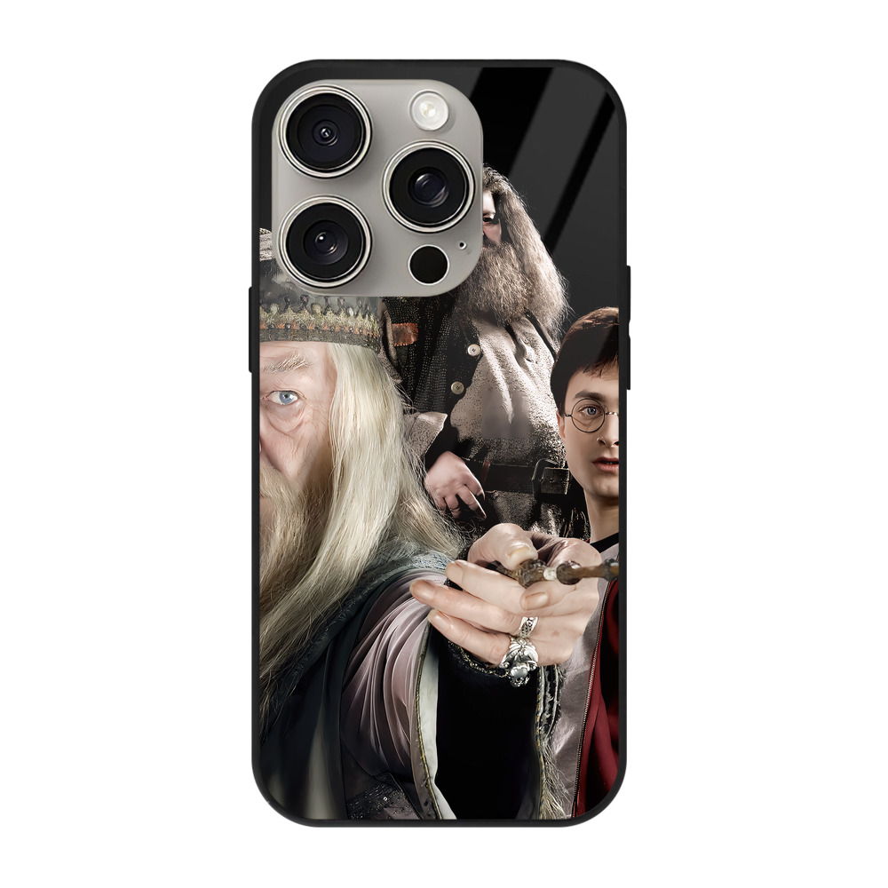 （画像用） Harry Potter ハリー・ポッターシリーズ 【iPhone15Pro対応】スマホケース 耐衝撃＆黄変防止 背面ガラス