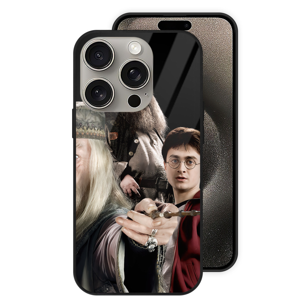 （画像用） Harry Potter ハリー・ポッターシリーズ 【iPhone15Pro対応】スマホケース 耐衝撃＆黄変防止 背面ガラス