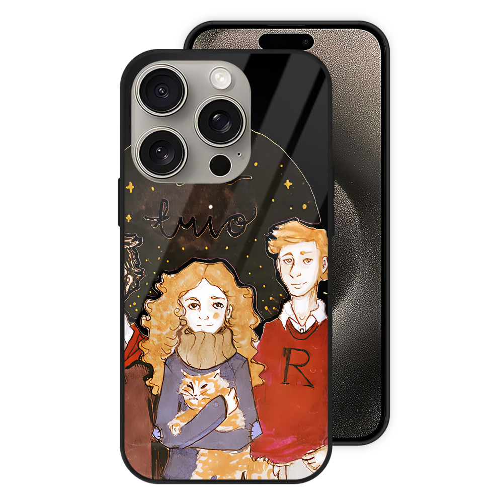 （画像用） Harry Potter ハリー・ポッターシリーズ 【iPhone15Pro対応】スマホケース 耐衝撃＆黄変防止 背面ガラス