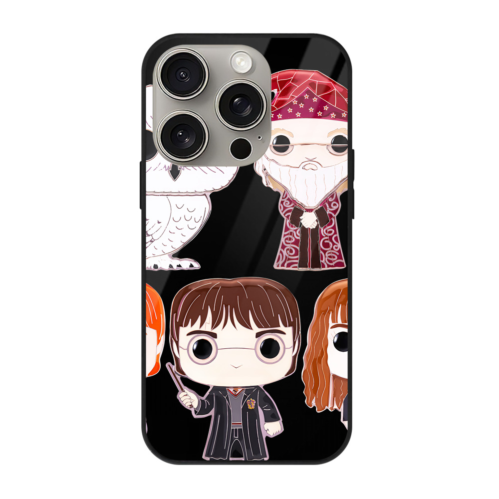 （画像用） Harry Potter ハリー・ポッターシリーズ 【iPhone15Pro対応】スマホケース 耐衝撃＆黄変防止 背面ガラス