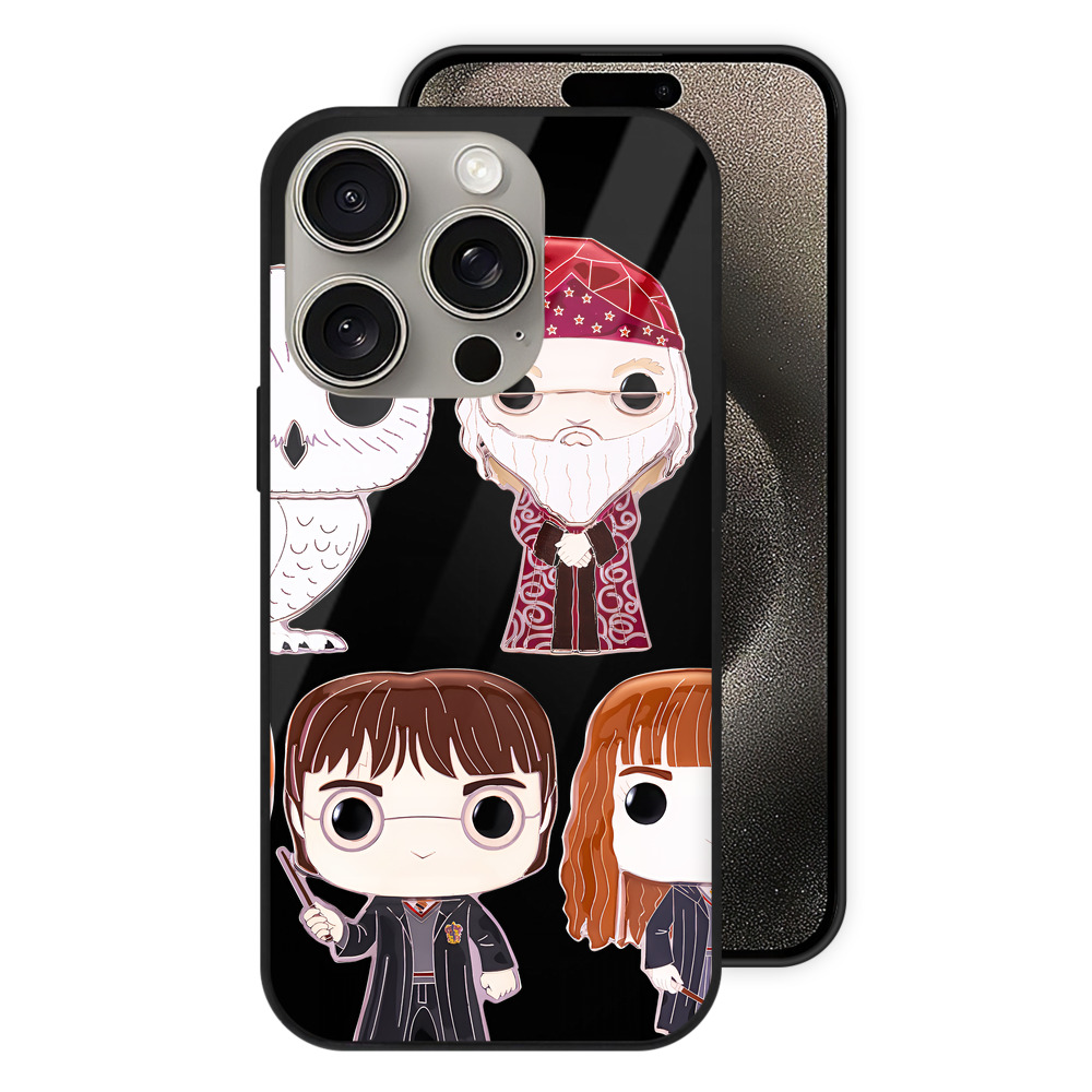 （画像用） Harry Potter ハリー・ポッターシリーズ 【iPhone15Pro対応】スマホケース 耐衝撃＆黄変防止 背面ガラス
