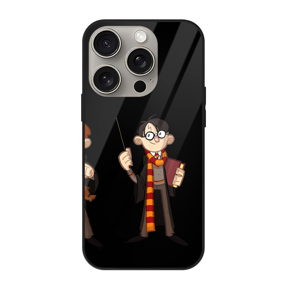 （画像用） Harry Potter ハリー・ポッターシリーズ 【iPhone15Pro対応】スマホケース 耐衝撃＆黄変防止 背面ガラス