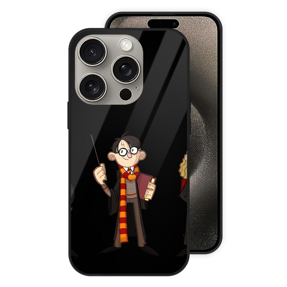 （画像用） Harry Potter ハリー・ポッターシリーズ 【iPhone15Pro対応】スマホケース 耐衝撃＆黄変防止 背面ガラス