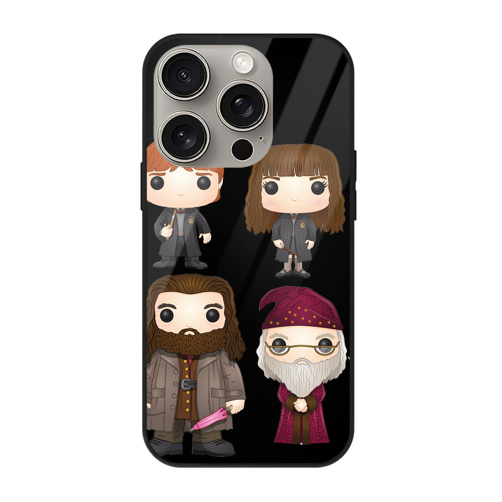 （画像用） Harry Potter ハリー・ポッターシリーズ 【iPhone15Pro対応】スマホケース 耐衝撃＆黄変防止 背面ガラス