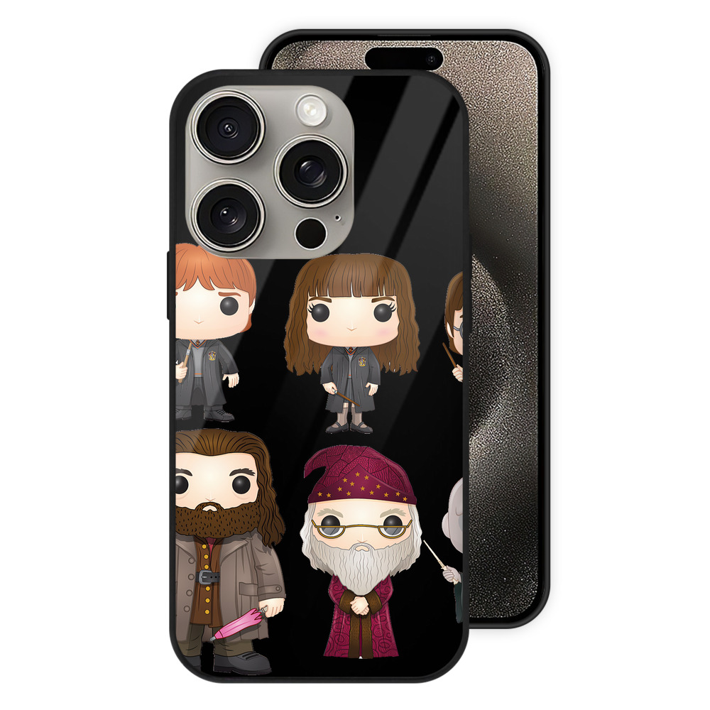 （画像用） Harry Potter ハリー・ポッターシリーズ 【iPhone15Pro対応】スマホケース 耐衝撃＆黄変防止 背面ガラス