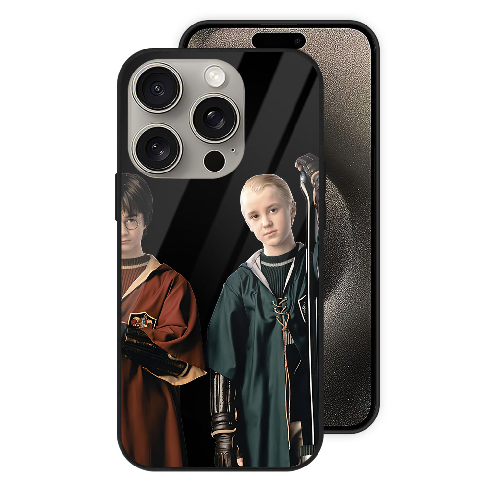 （画像用） Harry Potter ハリー・ポッターシリーズ 【iPhone15Pro対応】スマホケース 耐衝撃＆黄変防止 背面ガラス