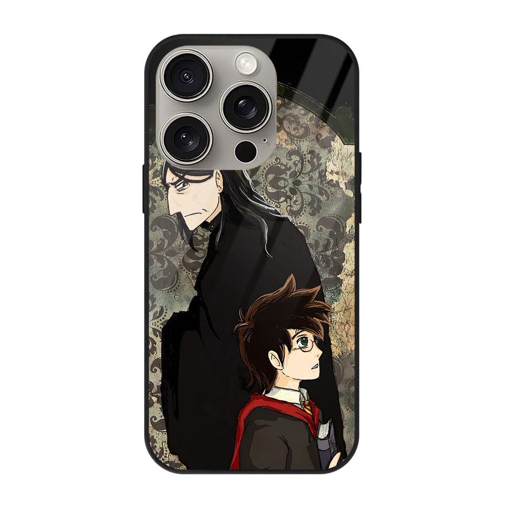 （画像用） Harry Potter ハリー・ポッターシリーズ 【iPhone15Pro対応】スマホケース 耐衝撃＆黄変防止 背面ガラス