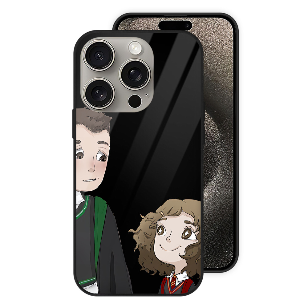 （画像用） Harry Potter ハリー・ポッターシリーズ 【iPhone15Pro対応】スマホケース 耐衝撃＆黄変防止 背面ガラス