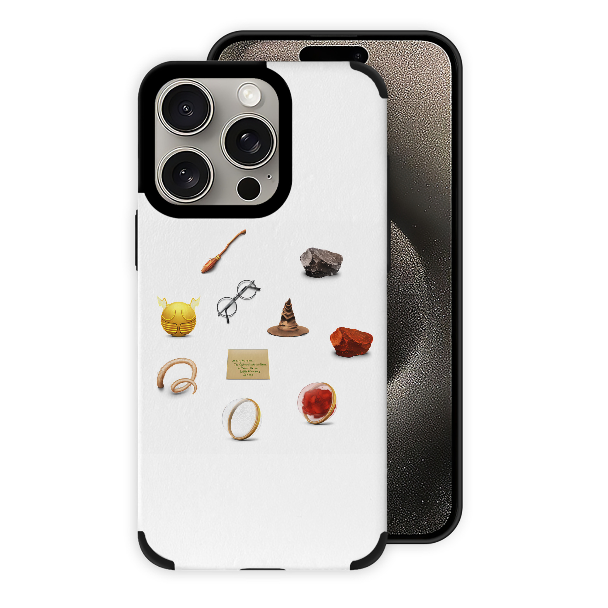 （画像用） Harry Potter ハリー・ポッターシリーズ 【iPhone15ProMax対応】 PUレザー スマホケース 耐衝撃＆黄変防止