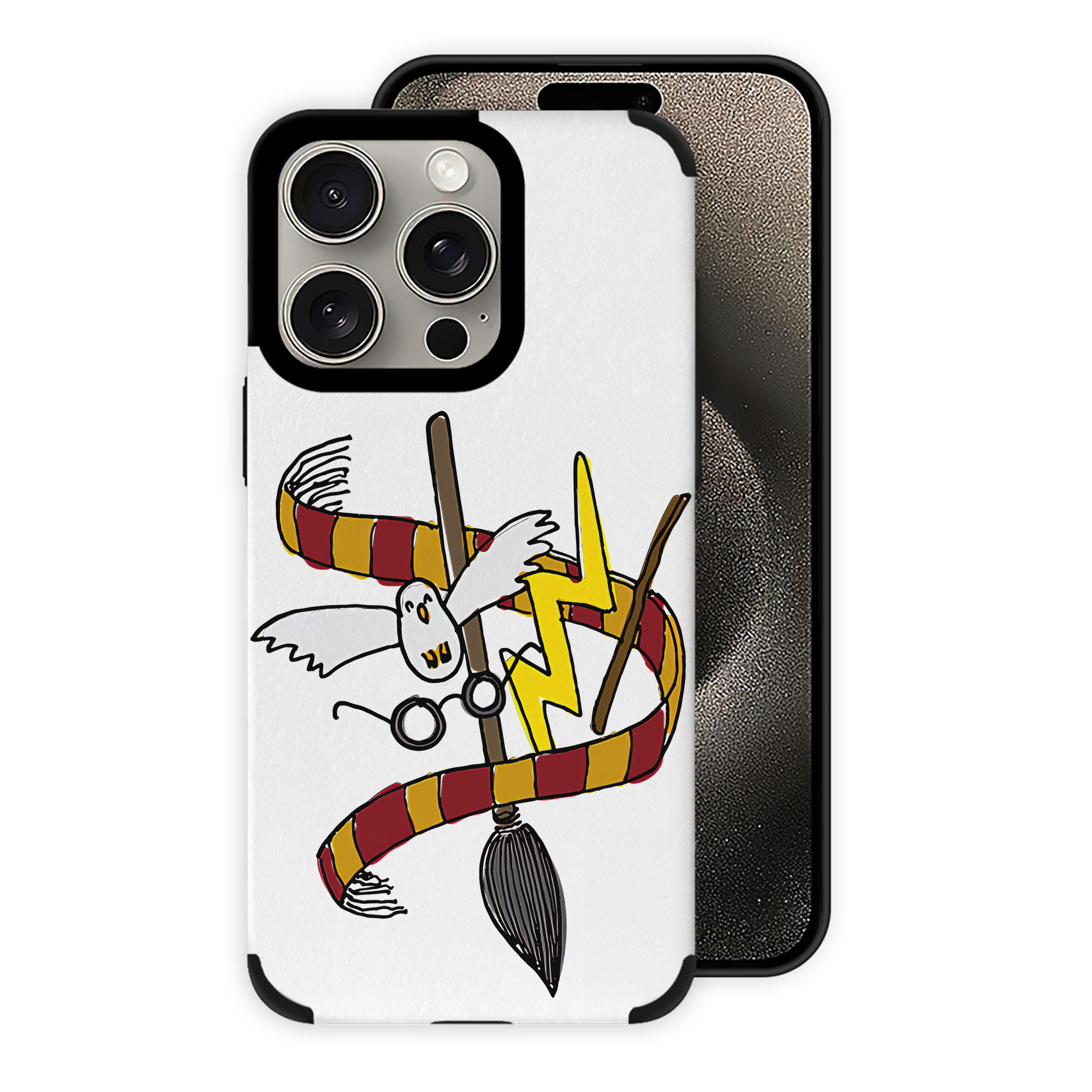 （画像用） Harry Potter ハリー・ポッターシリーズ 【iPhone15ProMax対応】 PUレザー スマホケース 耐衝撃＆黄変防止