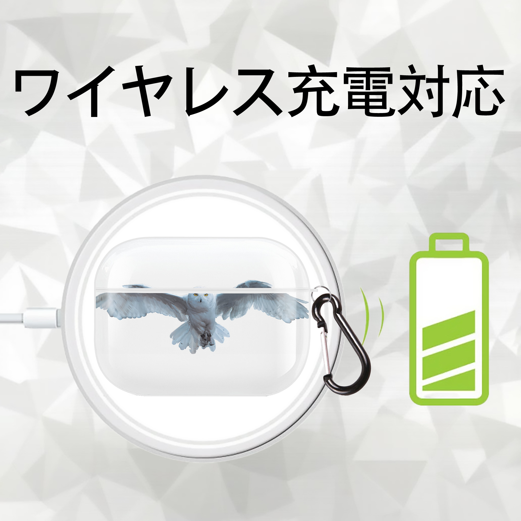 Harry Potter ハリー・ポッターシリーズ 【AirPods Pro用】ハードシェル保護ケース 耐衝撃・防指紋・カラビナ付き商品仕様