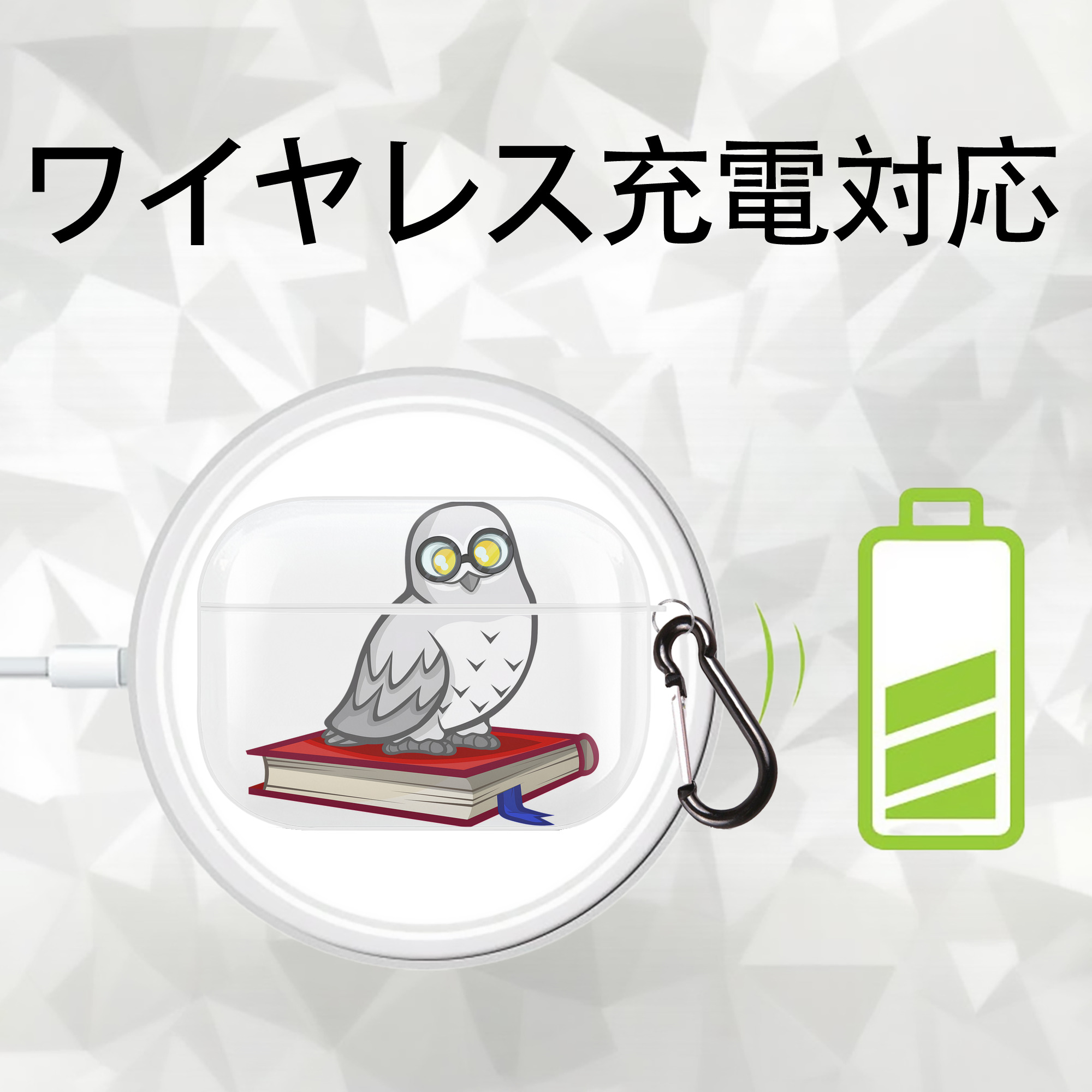Harry Potter ハリー・ポッターシリーズ 【AirPods Pro用】ハードシェル保護ケース 耐衝撃・防指紋・カラビナ付き商品仕様