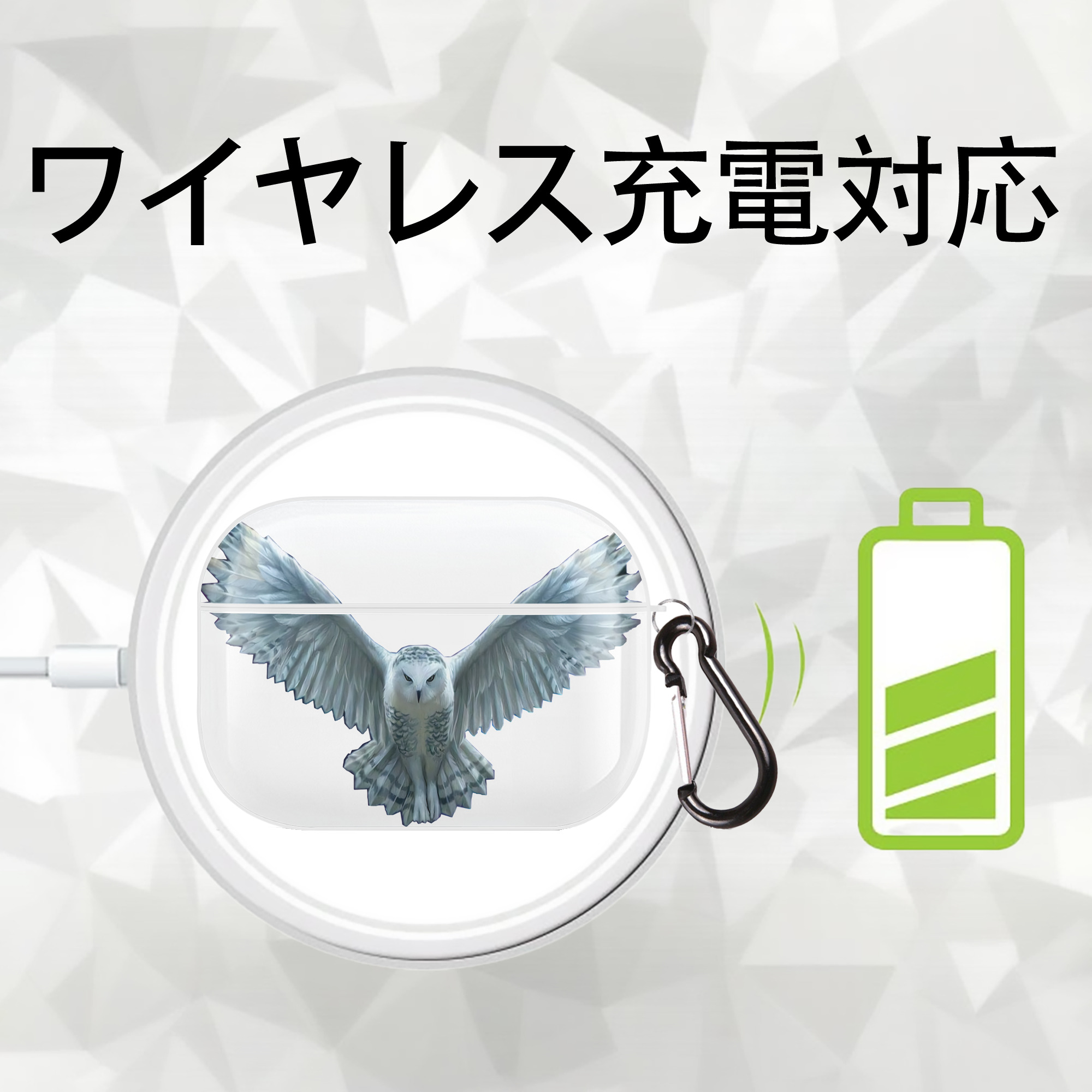 Harry Potter ハリー・ポッターシリーズ 【AirPods Pro用】ハードシェル保護ケース 耐衝撃・防指紋・カラビナ付き商品仕様