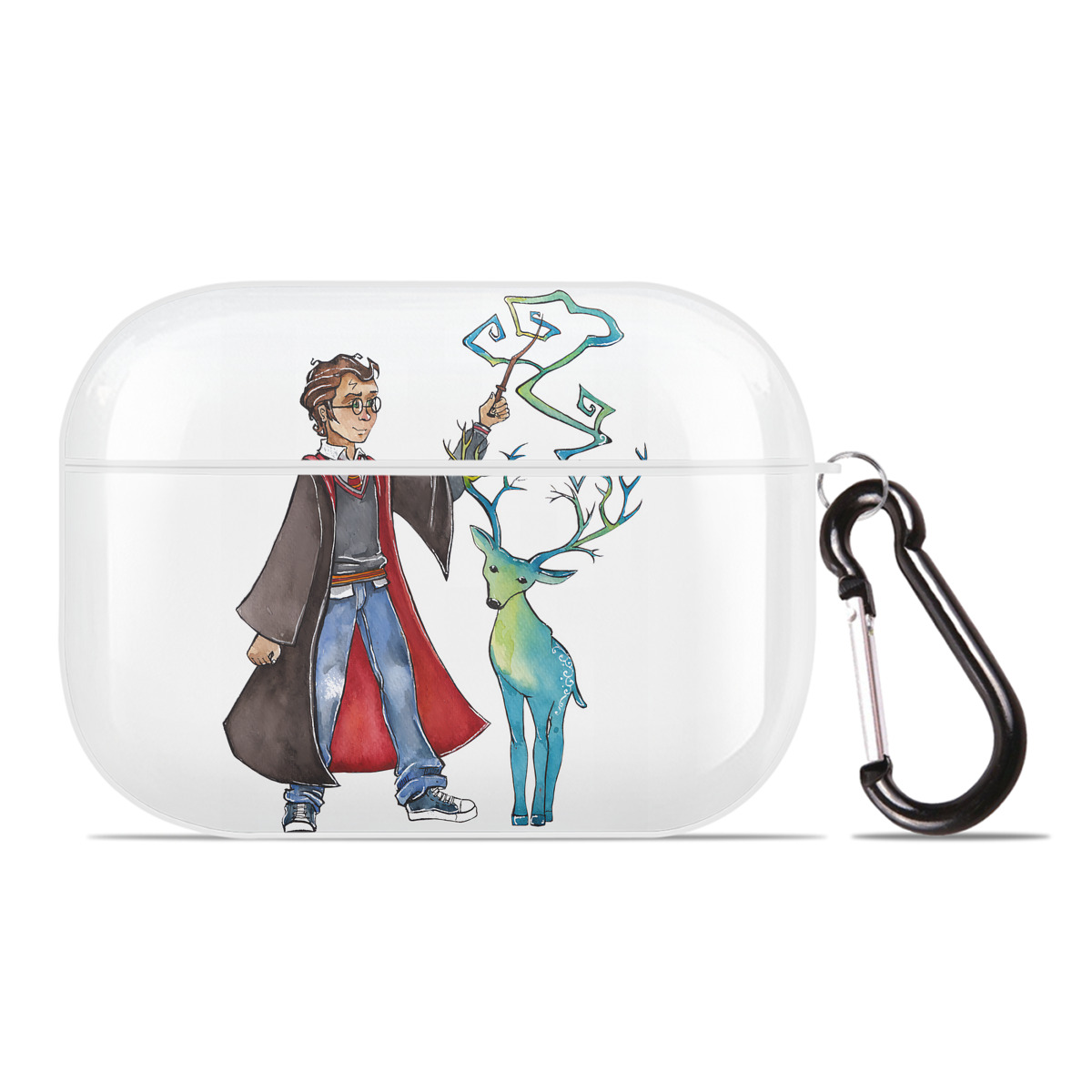 （画像用） Harry Potter ハリー・ポッターシリーズ 【AirPods Pro用】ハードシェル保護ケース 耐衝撃・防指紋・カラビナ付き商品仕様