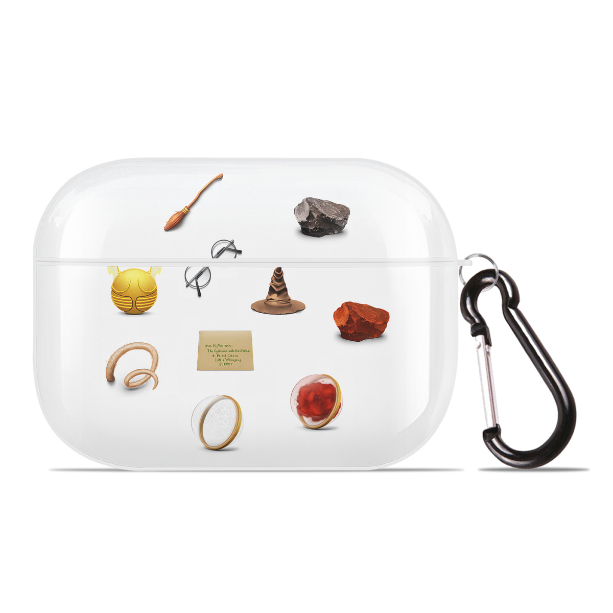 （画像用） Harry Potter ハリー・ポッターシリーズ 【AirPods Pro用】ハードシェル保護ケース 耐衝撃・防指紋・カラビナ付き商品仕様