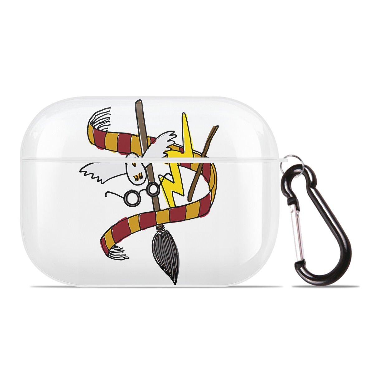 （画像用） Harry Potter ハリー・ポッターシリーズ 【AirPods Pro用】ハードシェル保護ケース 耐衝撃・防指紋・カラビナ付き商品仕様