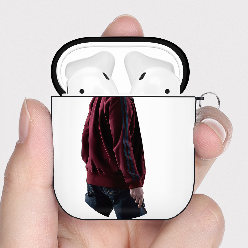 （画像用） Harry Potter ハリー・ポッターシリーズ AirPods 第2世代保護ケース ハードシェル ブラック 耐衝撃・防指紋・カラビナ付き