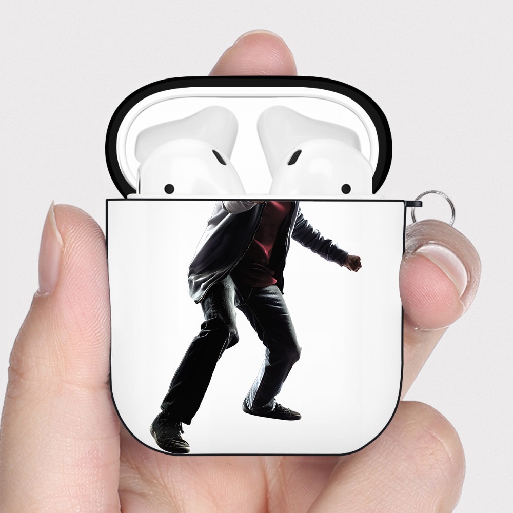 （画像用） Harry Potter ハリー・ポッターシリーズ AirPods 第2世代保護ケース ハードシェル ブラック 耐衝撃・防指紋・カラビナ付き