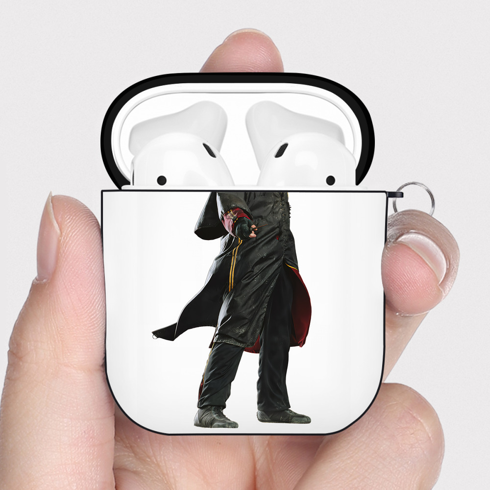 （画像用） Harry Potter ハリー・ポッターシリーズ AirPods 第2世代保護ケース ハードシェル ブラック 耐衝撃・防指紋・カラビナ付き
