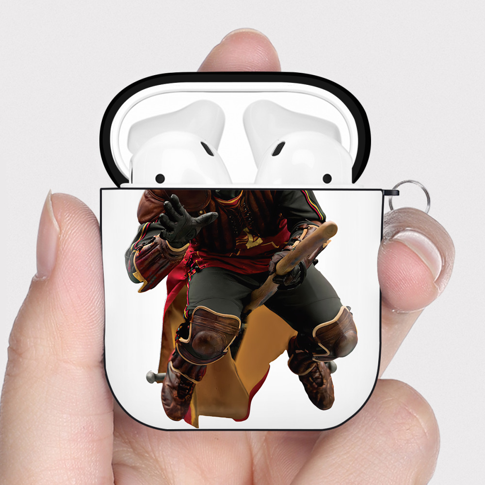 （画像用） Harry Potter ハリー・ポッターシリーズ AirPods 第2世代保護ケース ハードシェル ブラック 耐衝撃・防指紋・カラビナ付き