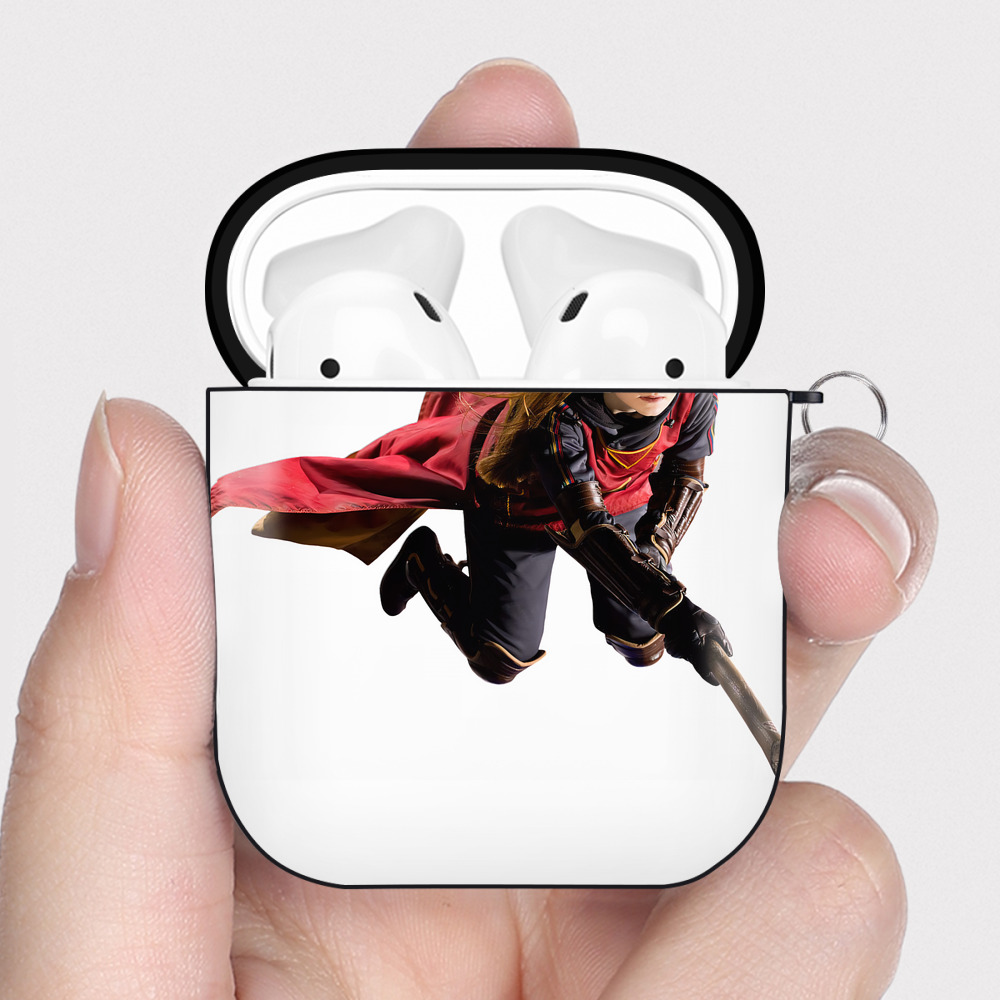 （画像用） Harry Potter ハリー・ポッターシリーズ AirPods 第2世代保護ケース ハードシェル ブラック 耐衝撃・防指紋・カラビナ付き