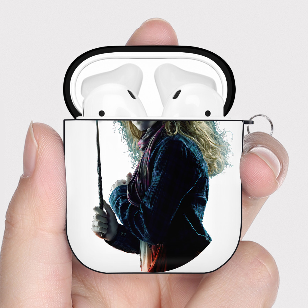 （画像用） Harry Potter ハリー・ポッターシリーズ AirPods 第2世代保護ケース ハードシェル ブラック 耐衝撃・防指紋・カラビナ付き