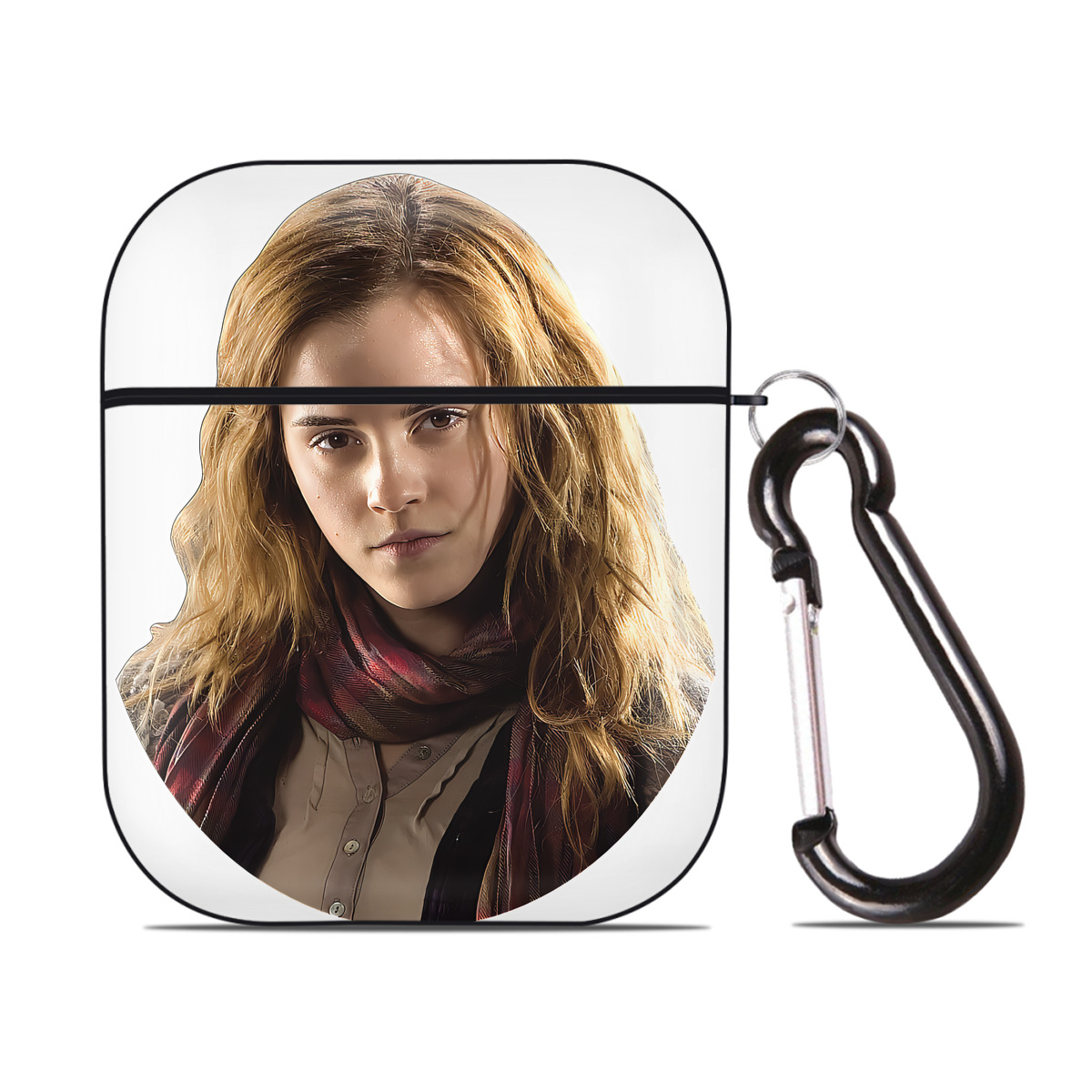 （画像用） Harry Potter ハリー・ポッターシリーズ AirPods 第2世代保護ケース ハードシェル ブラック 耐衝撃・防指紋・カラビナ付き
