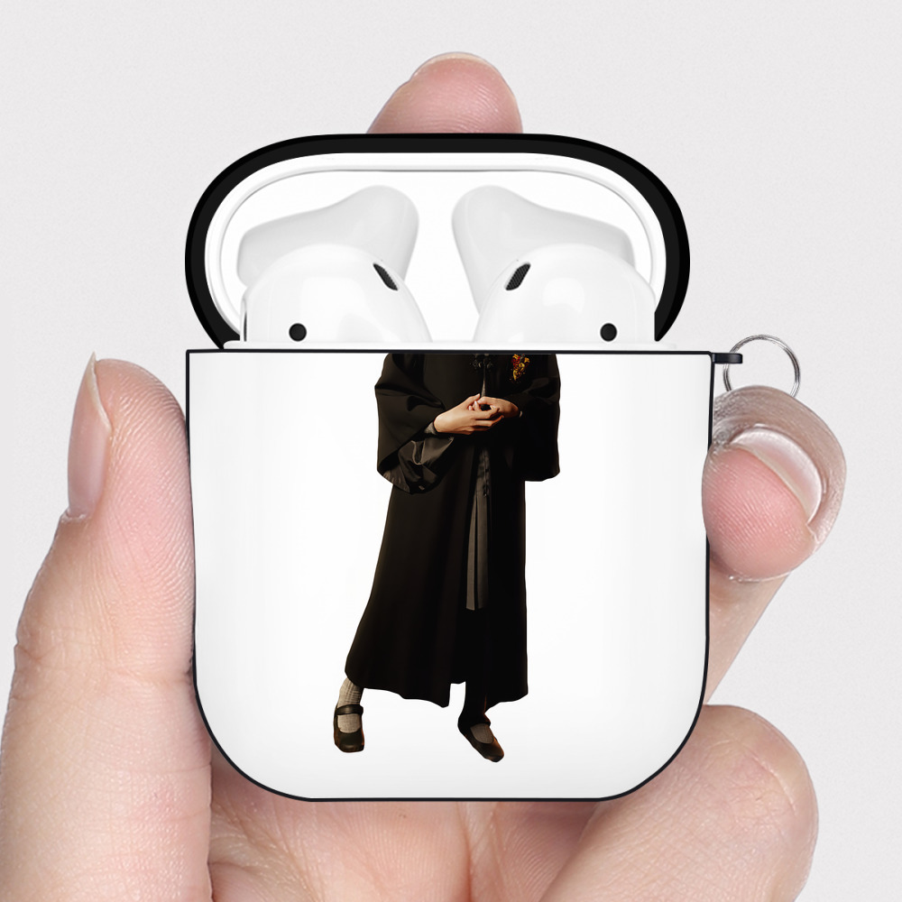 （画像用） Harry Potter ハリー・ポッターシリーズ AirPods 第2世代保護ケース ハードシェル ブラック 耐衝撃・防指紋・カラビナ付き