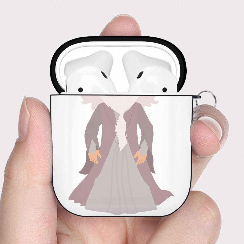 （画像用） Harry Potter ハリー・ポッターシリーズ AirPods 第2世代保護ケース ハードシェル ブラック 耐衝撃・防指紋・カラビナ付き