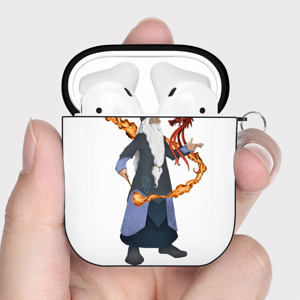 （画像用） Harry Potter ハリー・ポッターシリーズ AirPods 第2世代保護ケース ハードシェル ブラック 耐衝撃・防指紋・カラビナ付き