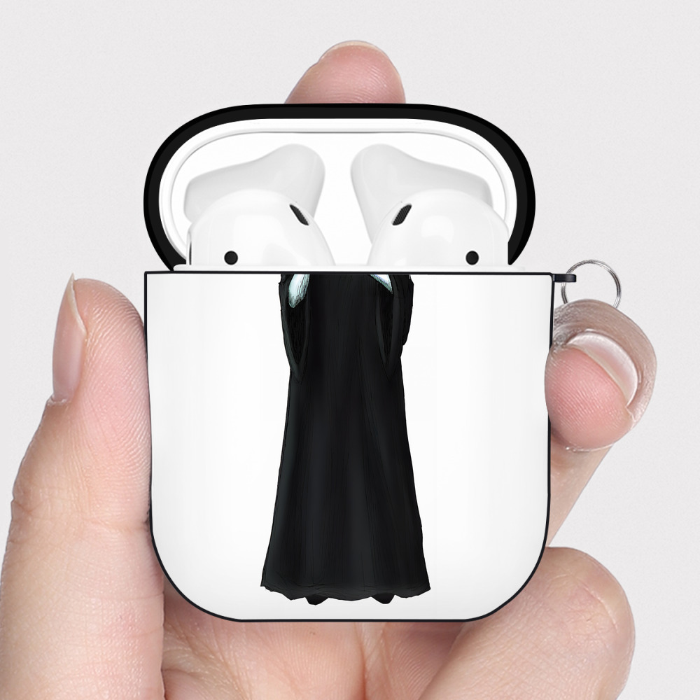 （画像用） Harry Potter ハリー・ポッターシリーズ AirPods 第2世代保護ケース ハードシェル ブラック 耐衝撃・防指紋・カラビナ付き