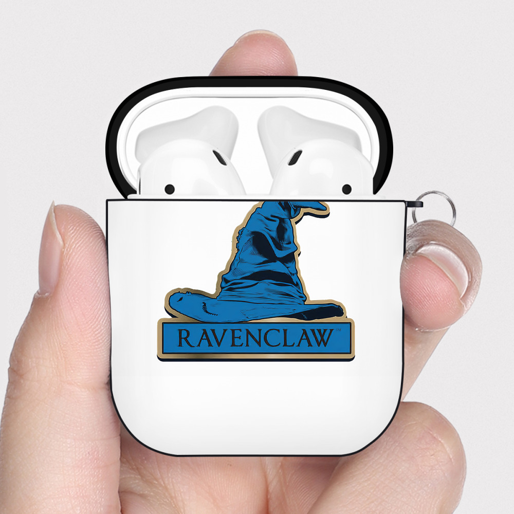 （画像用） Harry Potter ハリー・ポッターシリーズ AirPods 第2世代保護ケース ハードシェル ブラック 耐衝撃・防指紋・カラビナ付き