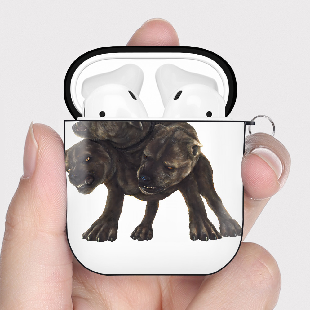 （画像用） Harry Potter ハリー・ポッターシリーズ AirPods 第2世代保護ケース ハードシェル ブラック 耐衝撃・防指紋・カラビナ付き