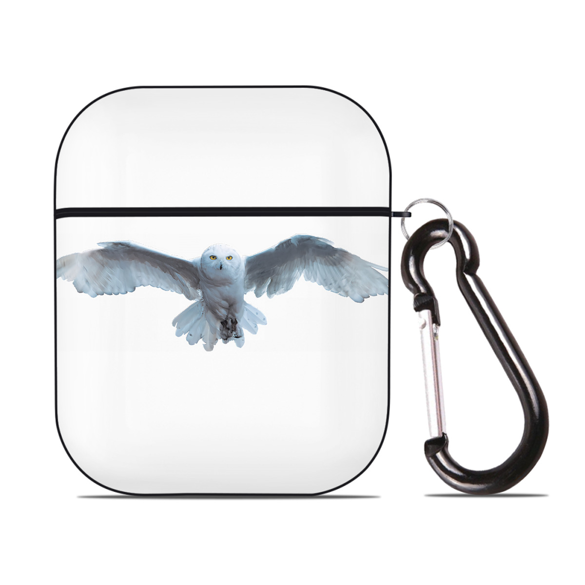 （画像用） Harry Potter ハリー・ポッターシリーズ AirPods 第2世代保護ケース ハードシェル ブラック 耐衝撃・防指紋・カラビナ付き
