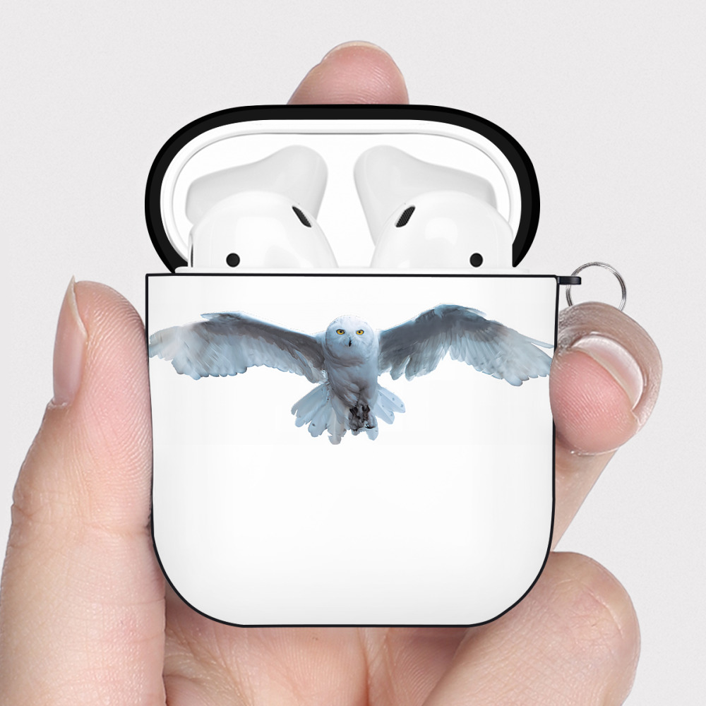 （画像用） Harry Potter ハリー・ポッターシリーズ AirPods 第2世代保護ケース ハードシェル ブラック 耐衝撃・防指紋・カラビナ付き