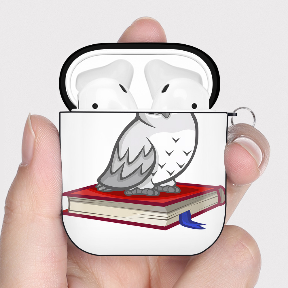 （画像用） Harry Potter ハリー・ポッターシリーズ AirPods 第2世代保護ケース ハードシェル ブラック 耐衝撃・防指紋・カラビナ付き