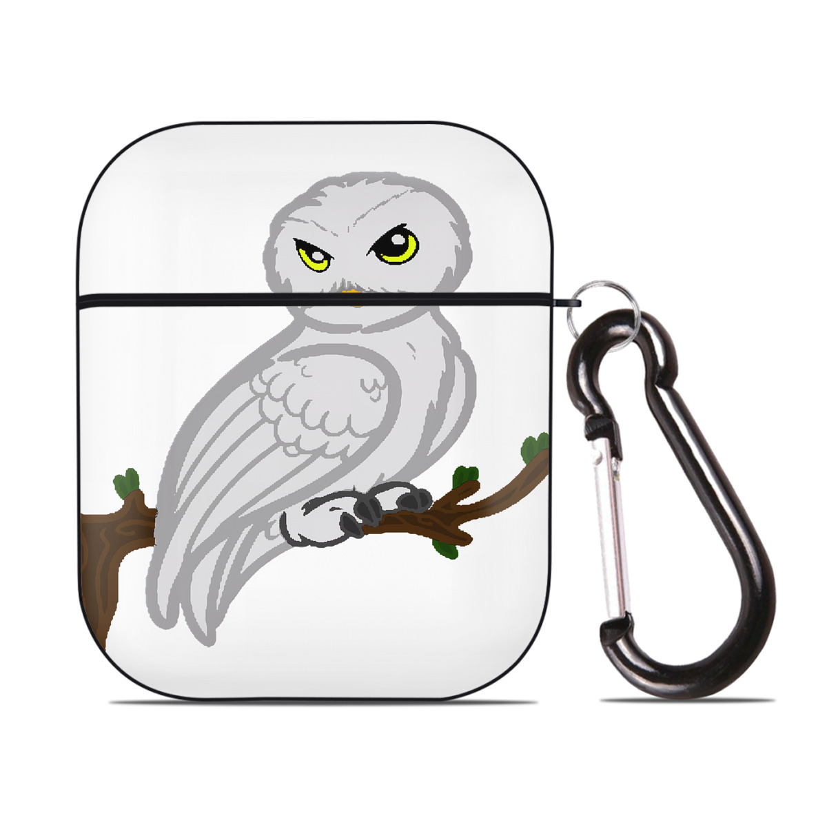 （画像用） Harry Potter ハリー・ポッターシリーズ AirPods 第2世代保護ケース ハードシェル ブラック 耐衝撃・防指紋・カラビナ付き
