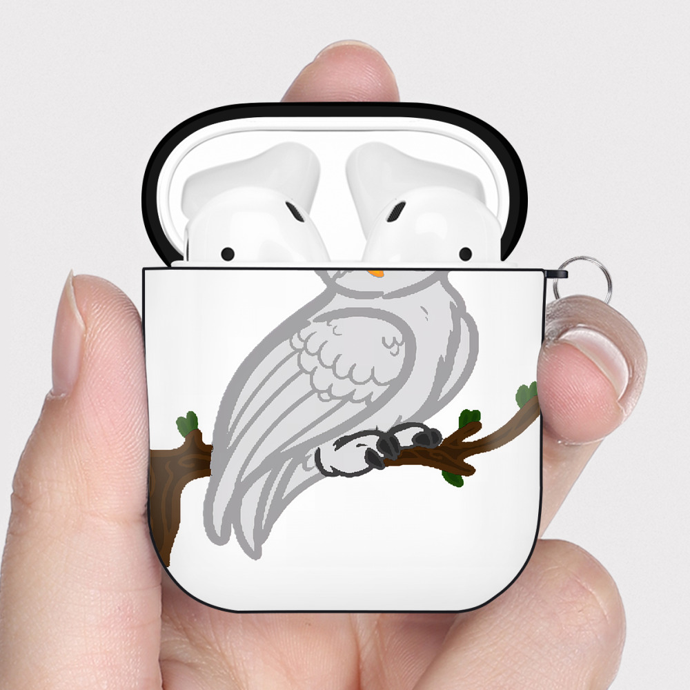 （画像用） Harry Potter ハリー・ポッターシリーズ AirPods 第2世代保護ケース ハードシェル ブラック 耐衝撃・防指紋・カラビナ付き