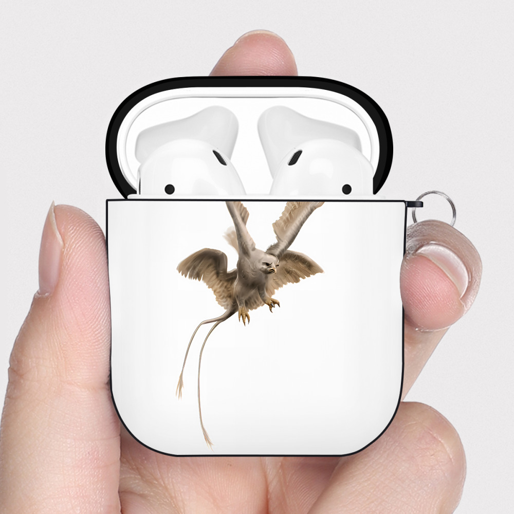 （画像用） Harry Potter ハリー・ポッターシリーズ AirPods 第2世代保護ケース ハードシェル ブラック 耐衝撃・防指紋・カラビナ付き