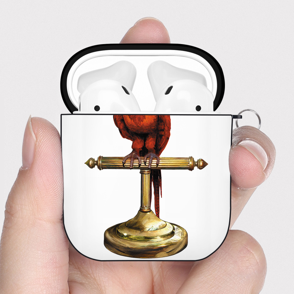 （画像用） Harry Potter ハリー・ポッターシリーズ AirPods 第2世代保護ケース ハードシェル ブラック 耐衝撃・防指紋・カラビナ付き