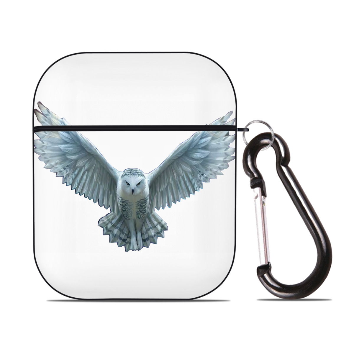 （画像用） Harry Potter ハリー・ポッターシリーズ AirPods 第2世代保護ケース ハードシェル ブラック 耐衝撃・防指紋・カラビナ付き