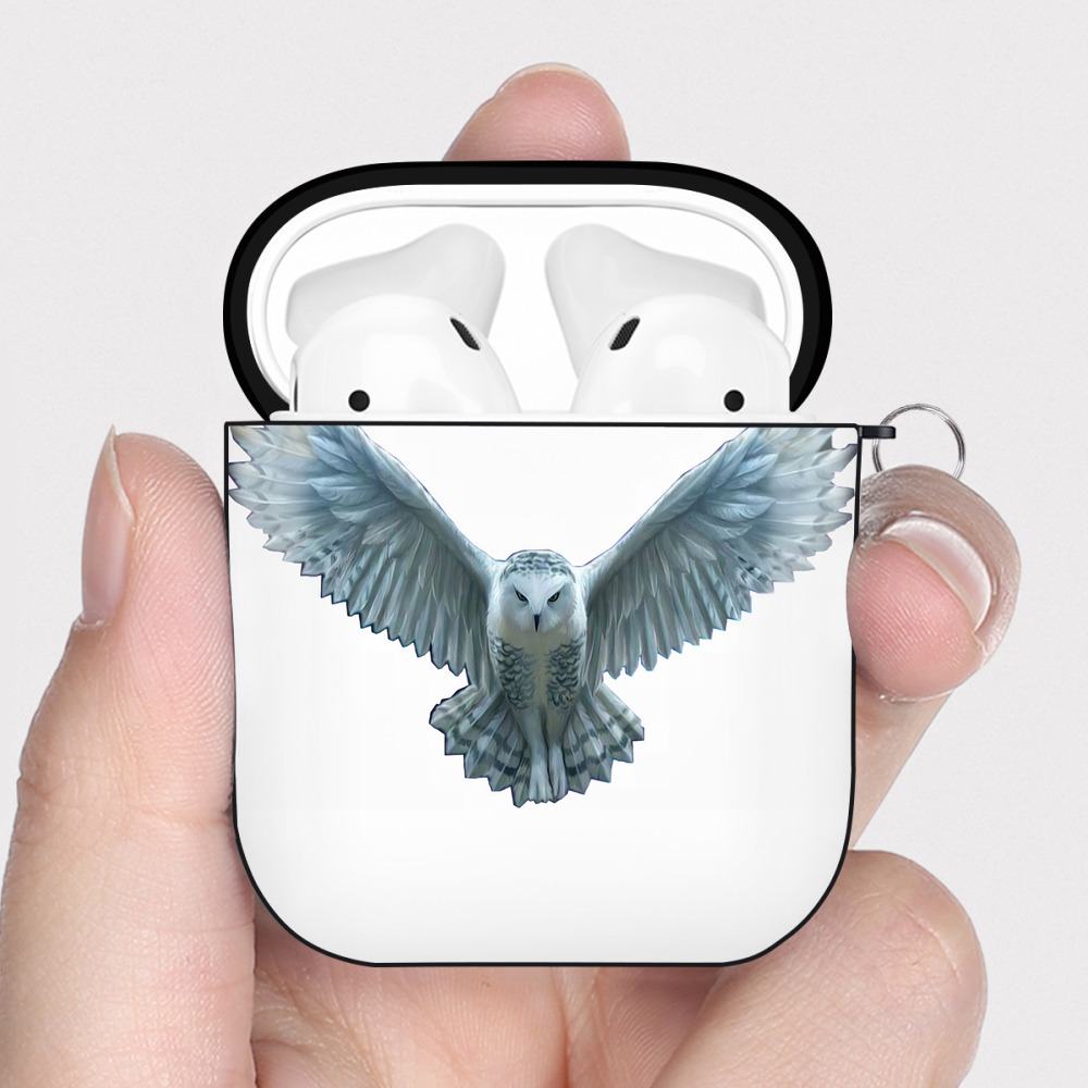 （画像用） Harry Potter ハリー・ポッターシリーズ AirPods 第2世代保護ケース ハードシェル ブラック 耐衝撃・防指紋・カラビナ付き