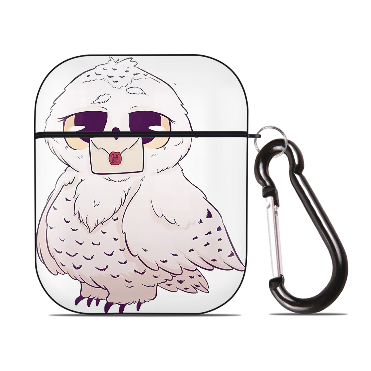 （画像用） Harry Potter ハリー・ポッターシリーズ AirPods 第2世代保護ケース ハードシェル ブラック 耐衝撃・防指紋・カラビナ付き