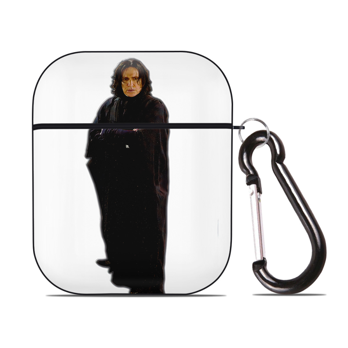 （画像用） Harry Potter ハリー・ポッターシリーズ AirPods 第2世代保護ケース ハードシェル ブラック 耐衝撃・防指紋・カラビナ付き