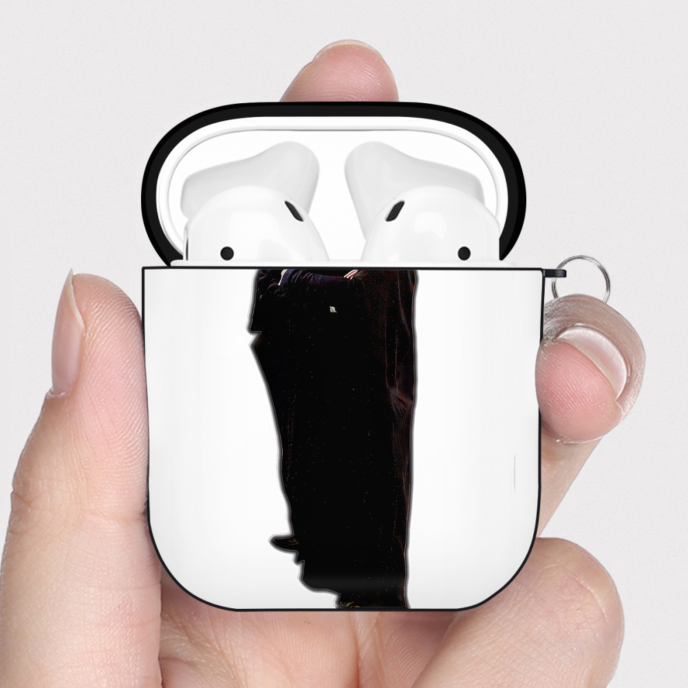 （画像用） Harry Potter ハリー・ポッターシリーズ AirPods 第2世代保護ケース ハードシェル ブラック 耐衝撃・防指紋・カラビナ付き