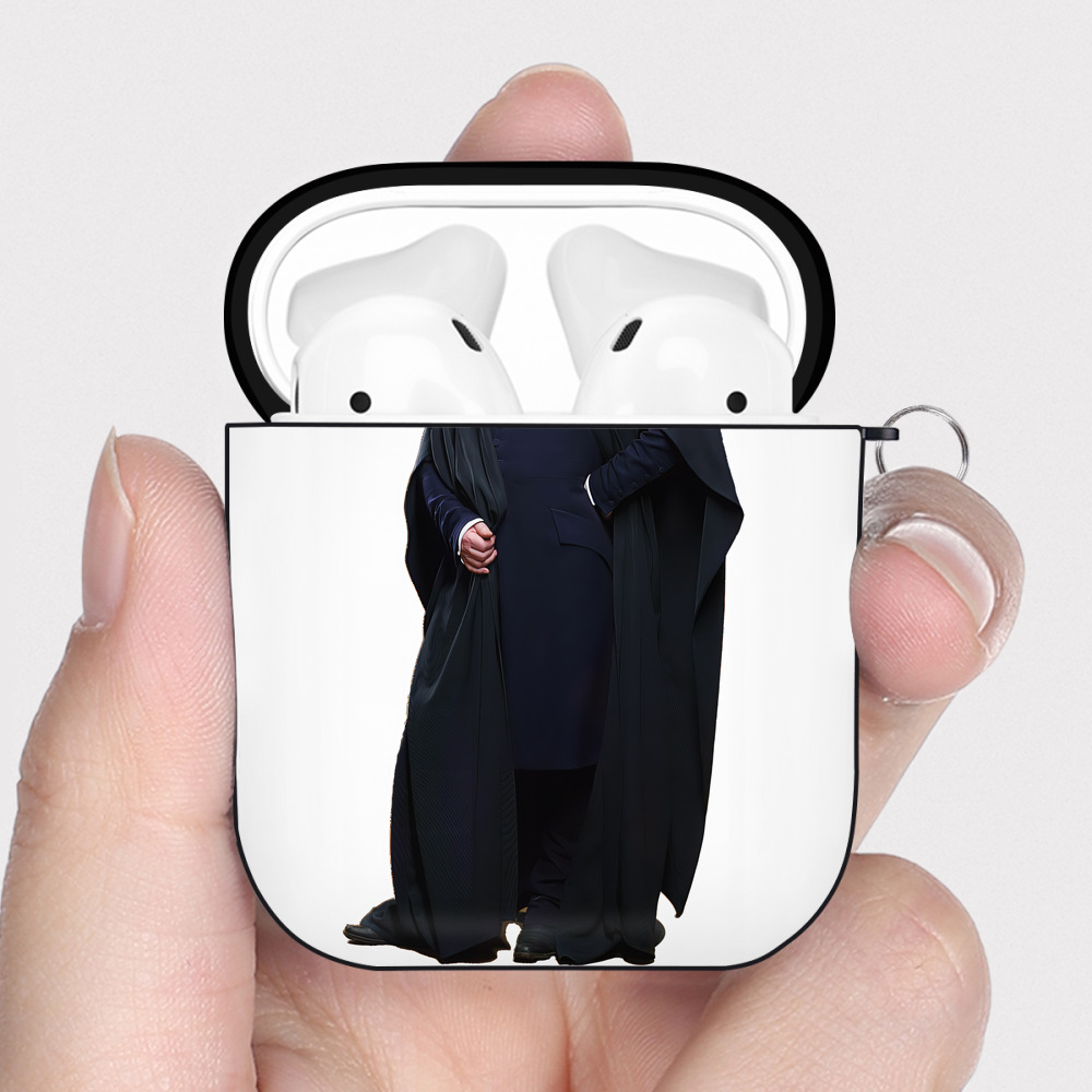 （画像用） Harry Potter ハリー・ポッターシリーズ AirPods 第2世代保護ケース ハードシェル ブラック 耐衝撃・防指紋・カラビナ付き