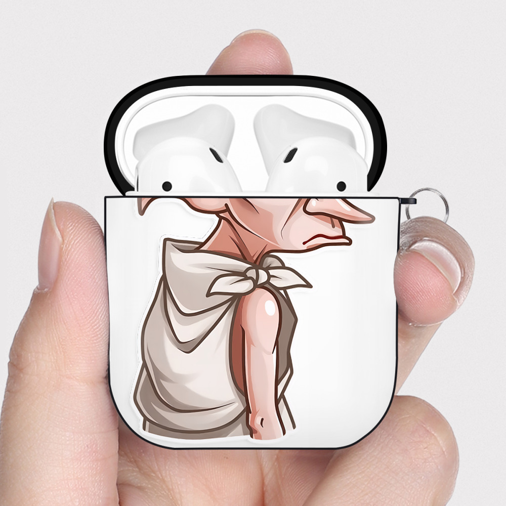 （画像用） Harry Potter ハリー・ポッターシリーズ AirPods 第2世代保護ケース ハードシェル ブラック 耐衝撃・防指紋・カラビナ付き