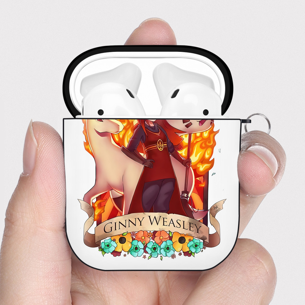 （画像用） Harry Potter ハリー・ポッターシリーズ AirPods 第2世代保護ケース ハードシェル ブラック 耐衝撃・防指紋・カラビナ付き