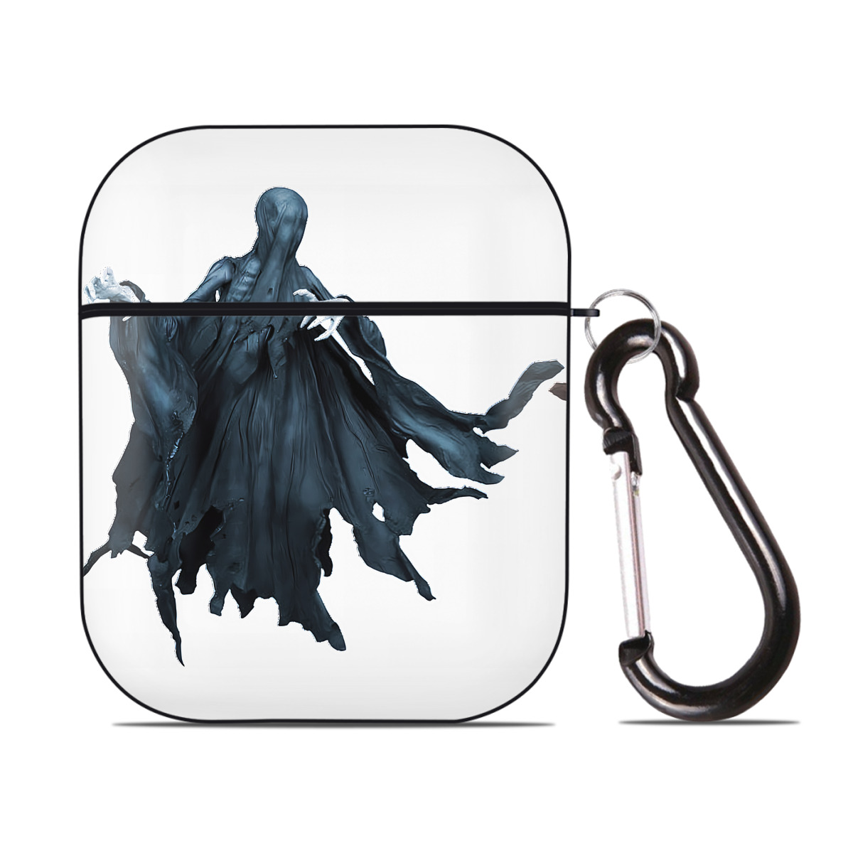 （画像用） Harry Potter ハリー・ポッターシリーズ AirPods 第2世代保護ケース ハードシェル ブラック 耐衝撃・防指紋・カラビナ付き