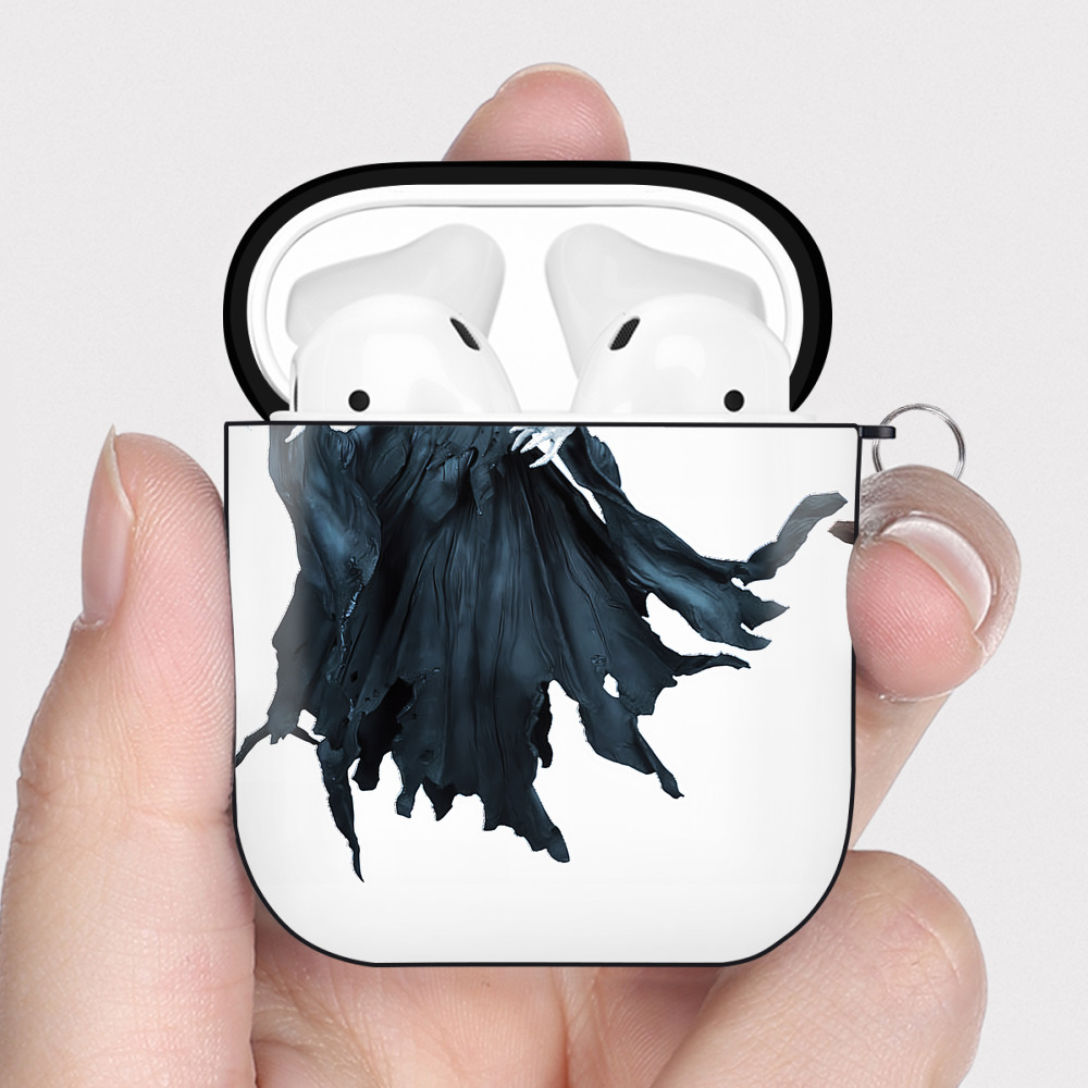 （画像用） Harry Potter ハリー・ポッターシリーズ AirPods 第2世代保護ケース ハードシェル ブラック 耐衝撃・防指紋・カラビナ付き